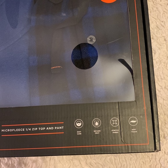 NWT Hawke & Co Boxed Microfleece 2-Piece Sleep Set - 1/4 Zip Top & Pajama Pant - Picture 5 of 7